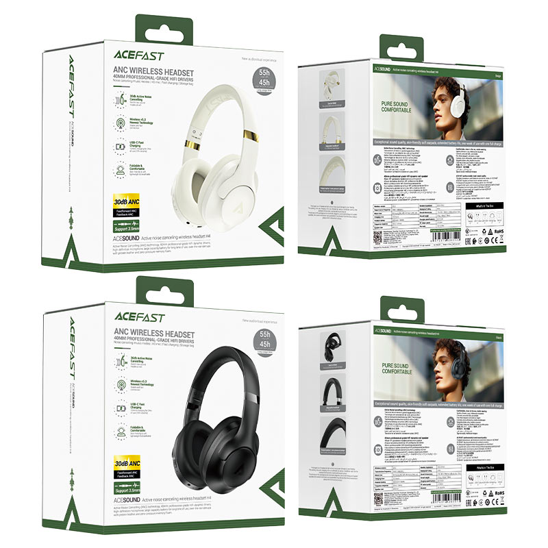 سماعة بلوتوث ايس فاست H4 لاسلكية | ACEFAST H4 Bluetooth Headset