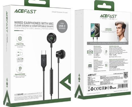 سماعة سلكية ايس فاست L2 USB-C | ACEFAST Earphones
