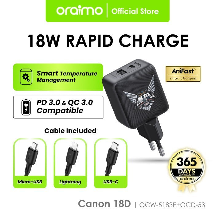 iPhone and Oraimo charger
