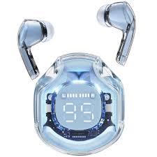 سماعات ايس فاست T8 كريستال بلوتوث لاسلكية بشاشة بطارية | ACEFAST Crystal Earbuds