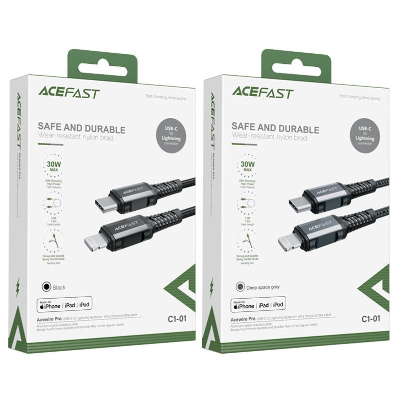 كيبل شحن ايفون ace fast cable c1-01