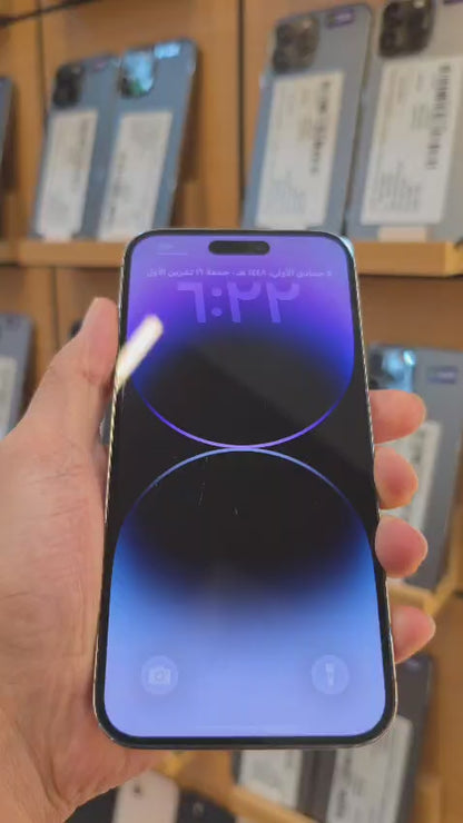آيفون 14 برو ماكس مستعمل 256GB نسخة CH دبل شريحة – نظافة 100% | iPhone 14 Pro Max
