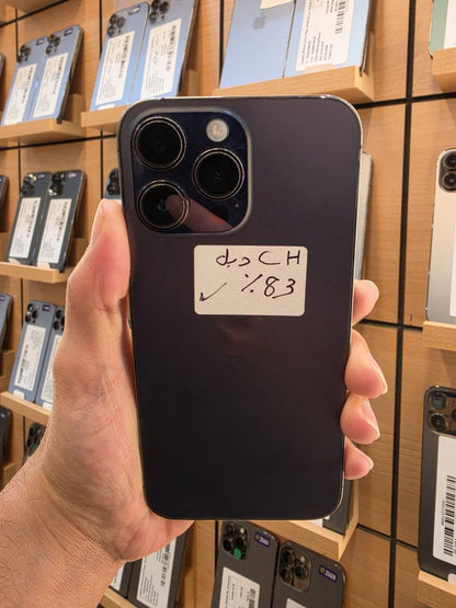 آيفون 14 برو ماكس مستعمل 256GB نسخة CH دبل شريحة – نظافة 100% | iPhone 14 Pro Max